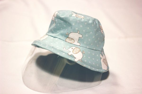 Bucket hat with medical grade face shield (Pattern)